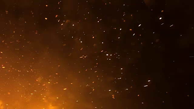 4k Fire Sparks - Loop(广角)视频素材