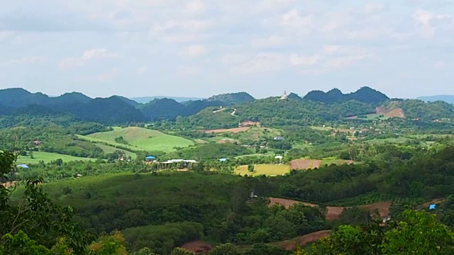 鸟瞰图农场在北庄区，泰国视频下载