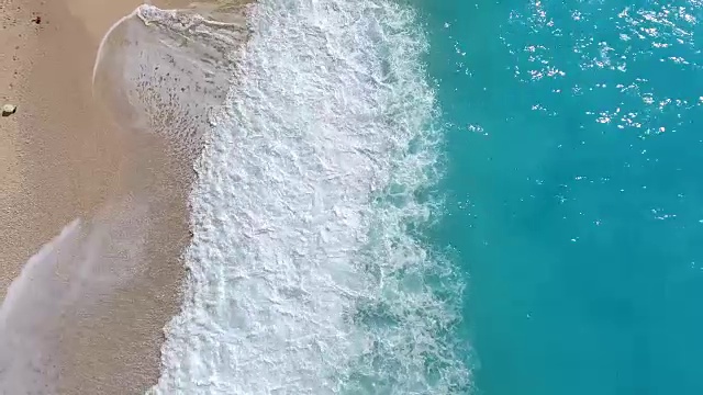 天堂海滩航拍viev视频素材