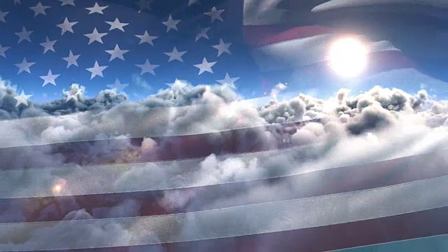 美国国旗迎风飘扬，迎风飘扬视频下载