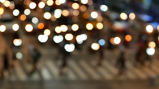 夜景城的交通状况视频素材