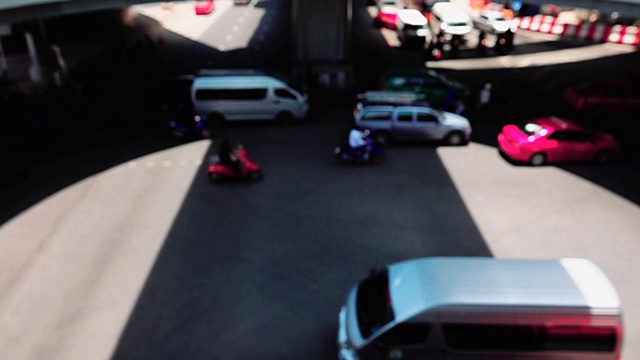 泰国曼谷交通的慢镜头视频素材