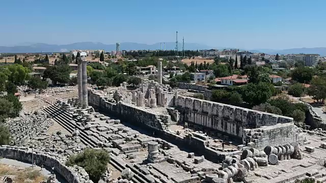 土耳其迪迪马阿波罗神庙遗址视频下载
