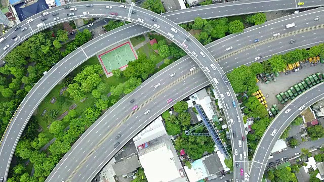 4K:城市交通空中公路视频素材