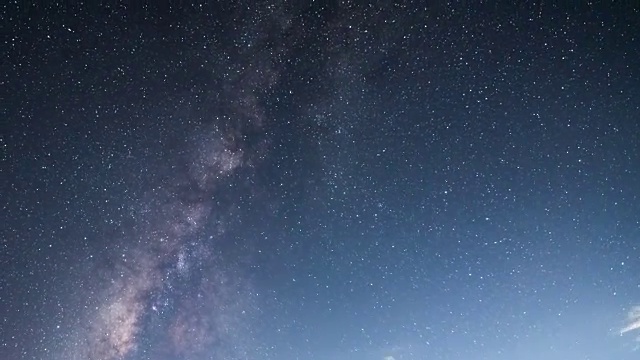 银河系和恒星与星系的时间流逝运动视频素材