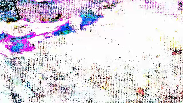 画布上油画的痕迹。紫色边框:亮(环)视频素材
