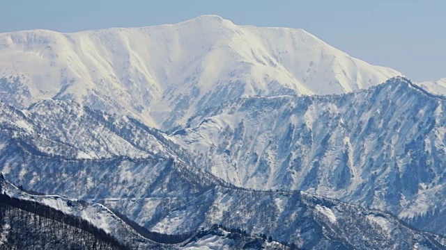 日本新泻县汤泽的冬季视频素材