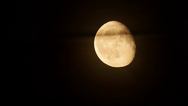 月亮上升,实时视频素材