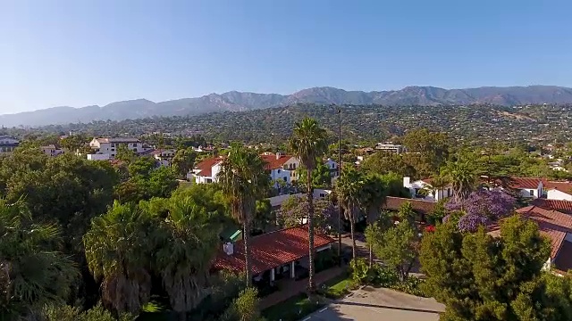 航空-圣巴巴拉，加州视频素材