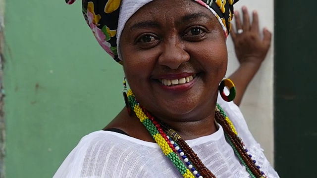 非洲裔巴西妇女，巴西巴伊亚视频下载