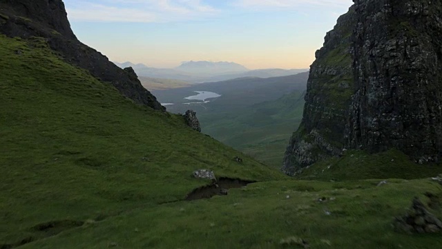 苏格兰老人湖的鸟瞰图视频下载