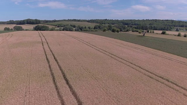 农场和农田的无人机视图视频素材
