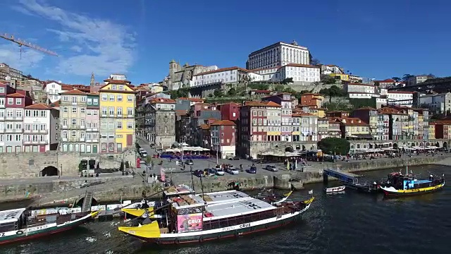 鸟瞰图波尔图，葡萄牙视频素材
