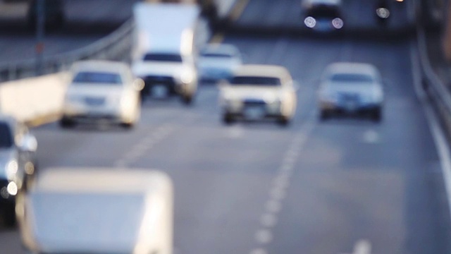 泰国曼谷交通堵塞的慢镜头视频素材