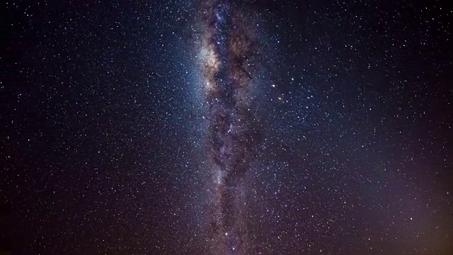 银河系时间流逝中心特写视频素材
