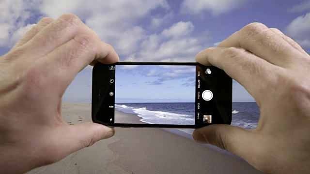 手机拍摄科德角海滩的视频视频下载