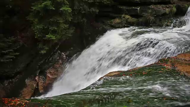 波兰的Szklarka瀑布视频素材