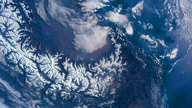 从太空看地球，从国际空间站看地球视频素材