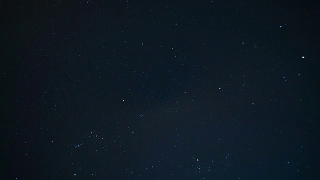 延时星星移动的夜晚时间视频素材