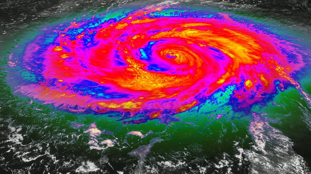飓风红外卫星视图视频下载