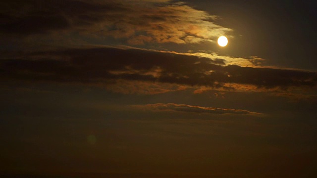 阴天里的月球景观视频素材