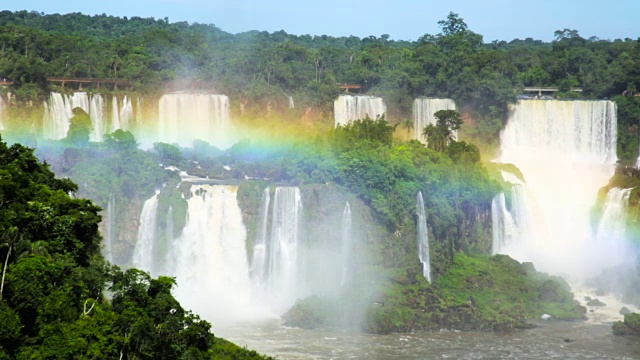 壮观的巴西伊瓜苏瀑布视频下载