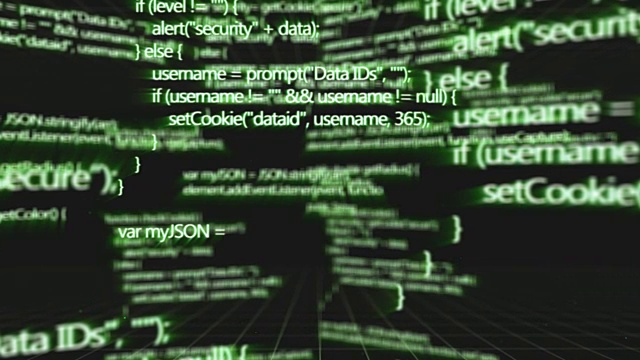 网络安全，网络安全，数字保护，计算机黑客背景视频素材