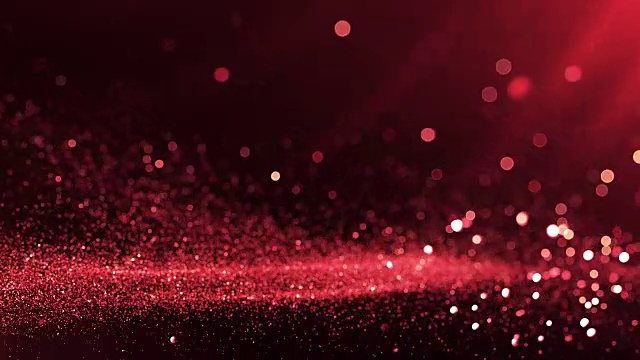 散焦粒子背景(紅色)-環視頻素材