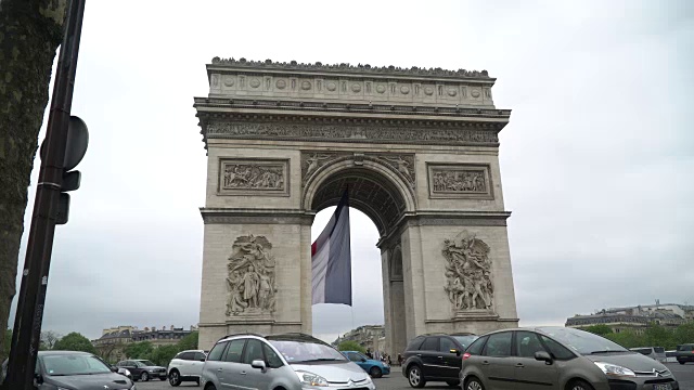 凯旋门， 巴黎视频素材