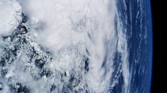 颶風風暴衛星圖。視頻素材