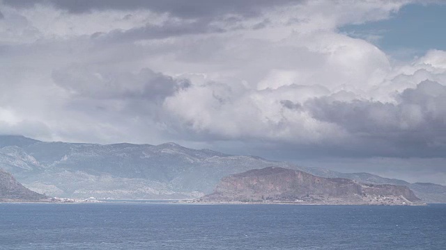 希腊的莫尼姆瓦西亚岛视频素材