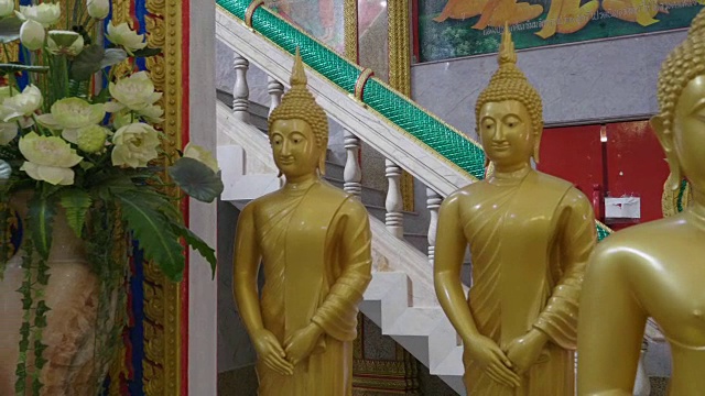 泰国普吉岛查隆寺教堂金像布赫达视频下载