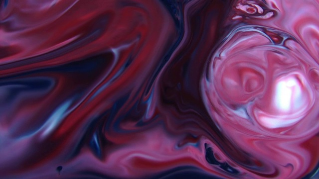 水墨抽象艺术图案色彩颜料液体概念肌理视频下载