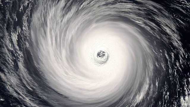 颶風風暴龍卷風，衛星圖像。這段視頻的部分內容由美國宇航局提供。視頻素材