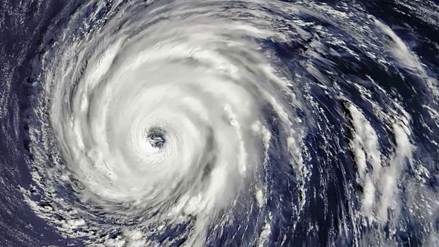 颶風風暴龍卷風，衛星圖像。這段視頻的部分內容由美國宇航局提供。視頻素材