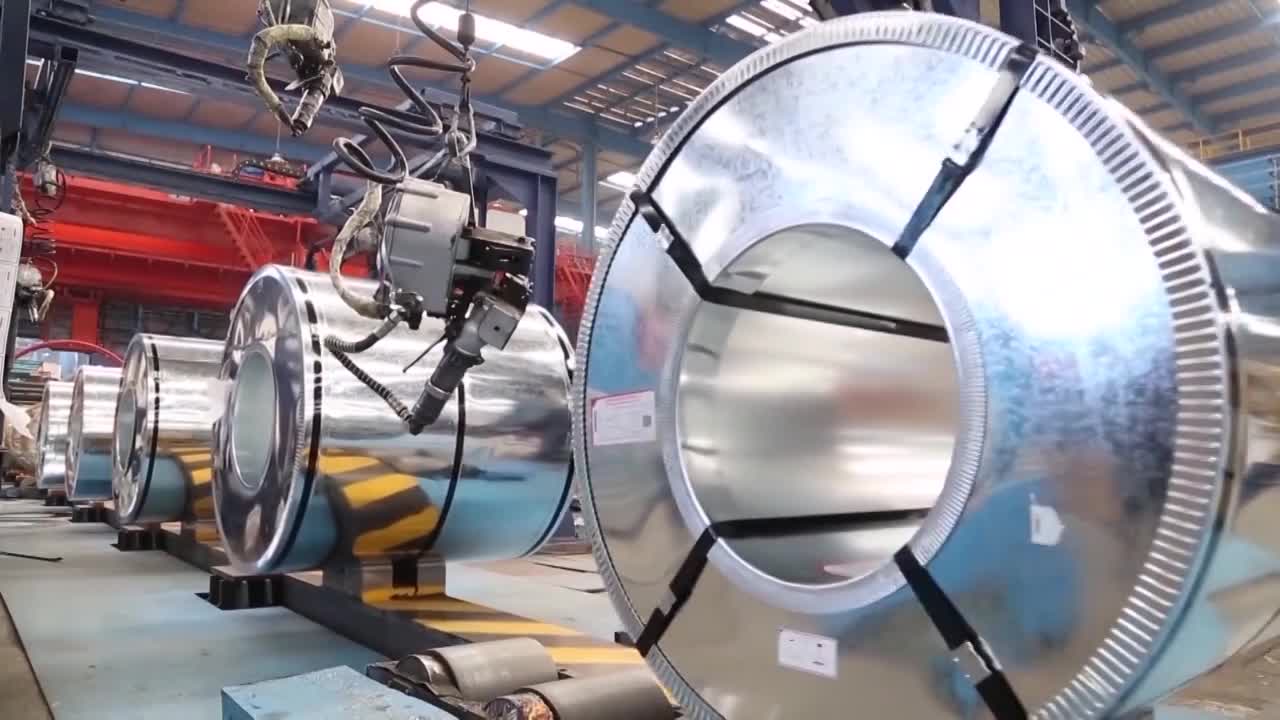 中国工业重工业金属加工工厂内部生产（选编）视频下载