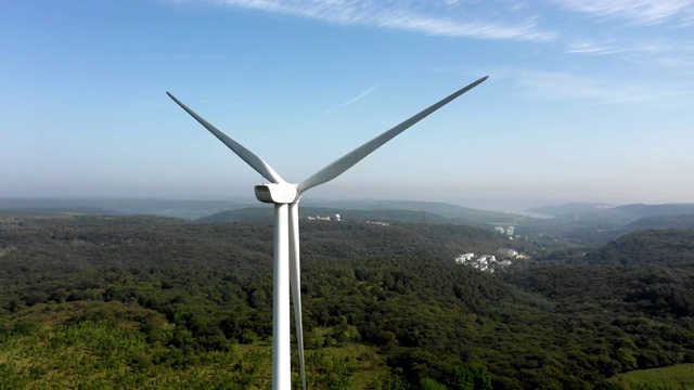 航拍风力发电机组4k视频视频素材