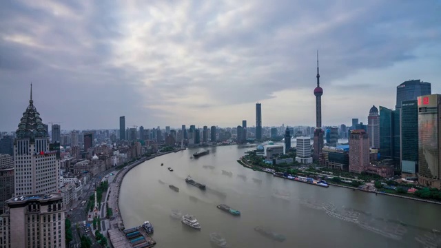 中国上海外滩延时视频素材