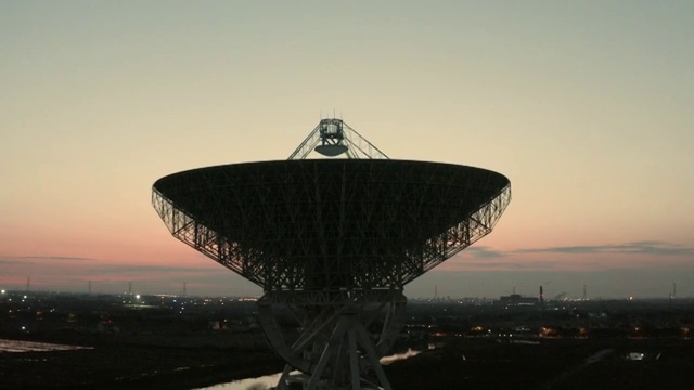 航拍天马望远镜日落4k视频视频素材