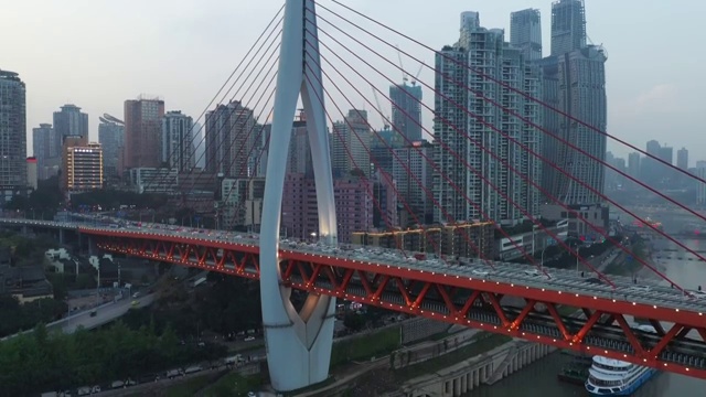 重庆东水门长江大桥视频素材