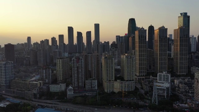重庆都市风景傍晚视频素材