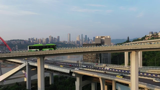 重庆苏家坝立交桥视频素材
