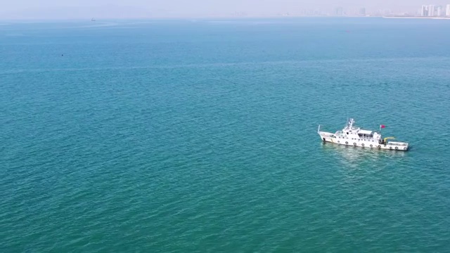 青岛海滨风光航拍4K视频视频素材