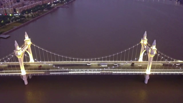 航拍视角下广东珠海白石桥4K高清视频视频素材
