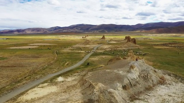 西藏日喀则烽火台遗址，日喀则地区视频素材