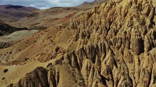 吐蕃遗址 苍穹银城 土林地貌 火星地表视频素材