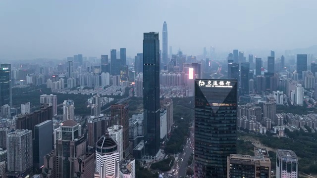 深圳高视角城市风光延时视频视频下载