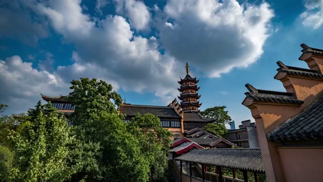 南京鸡鸣寺视频素材