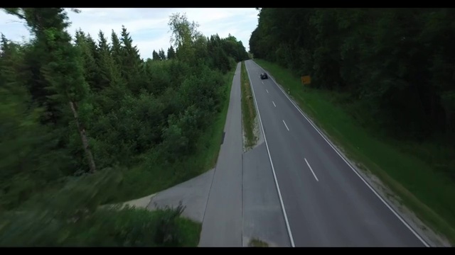 德国公路汽车航拍视频素材