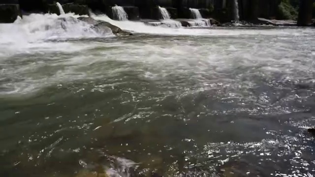 江河里的流水视频素材